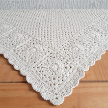 Load image into Gallery viewer, Beautiful beige colour baby/lap blanket. Gorgeous keepsake item.
